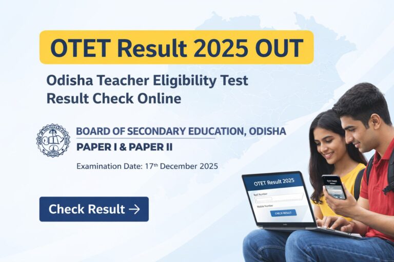 OTET Result 2025 declared by Board of Secondary Education Odisha, candidates checking Odisha Teacher Eligibility Test result online