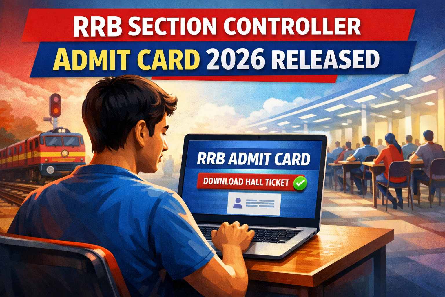 RRB Section Controller Admit Card 2026 download official hall ticket for railway exam